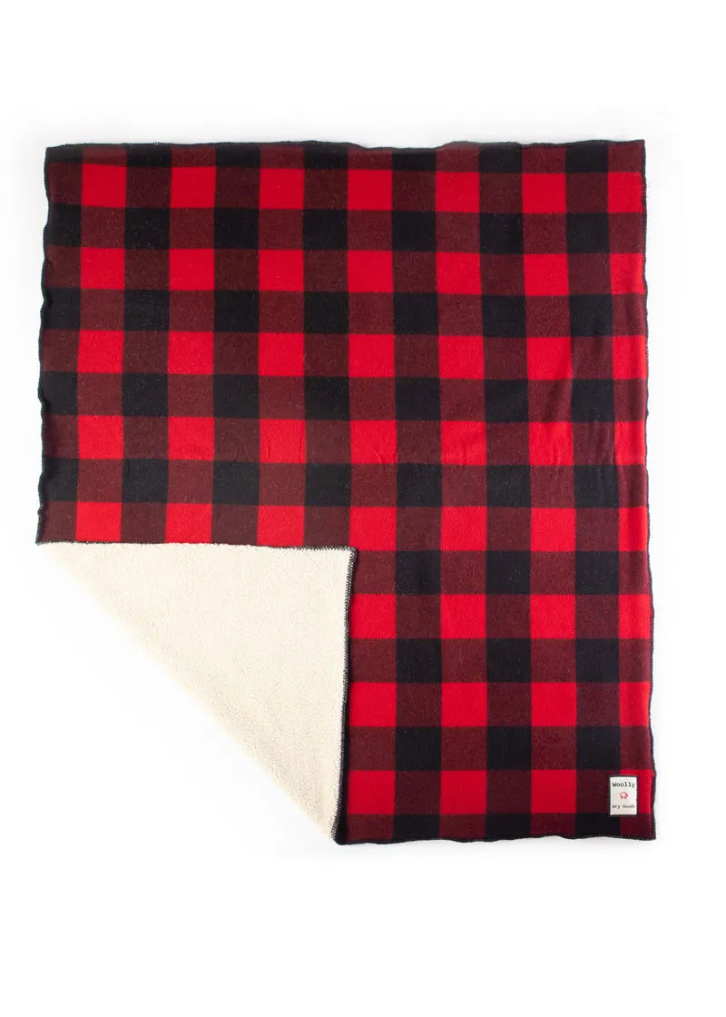 Woolly Sherpa Backed Blanket