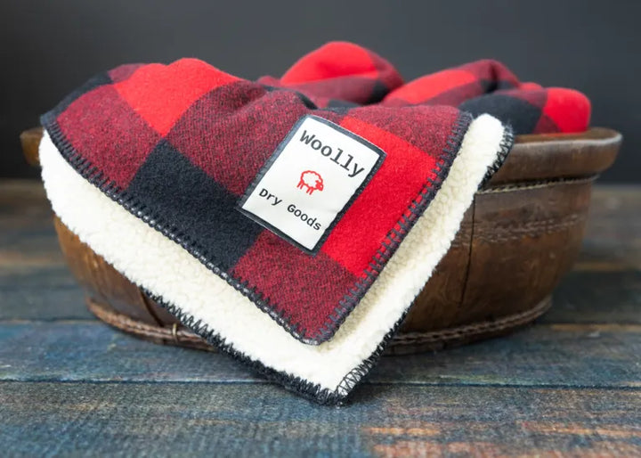 Woolly Sherpa Backed Blanket