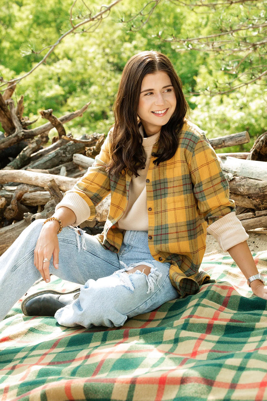 Woolly Sherpa Backed Blanket