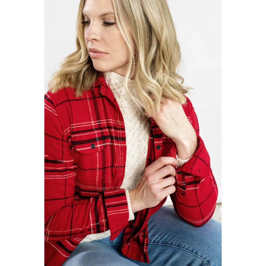 Woolly Dry Goods Women's Classic Flannel (WWF7OZ)