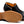 Pair of black boots laying on the ground to show the heel against a white background.