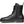 Side view of a black boot with a zipper against a white background.