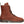 Brown boot against a white background.
