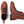 Top view of a boot standing up and another one laying on its side against a white background.