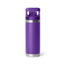 Purple Yeti bottle with Yeti raised at the bottom of the bottle.