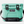Bright seafoam colored Yeti Hard cool with black accents and a Yeti logo on the from against a white background