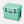 Mint green YETI cooler on a white background