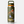 An olive green bottle with different kinds of birds all over it and has orange accents on the cap.
