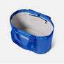 Top view of a Yeti tote bag that is open.