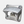 Silver wall mounted bottle opener that has the Yeti logo on it against a white background.