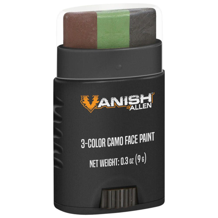 Allen Vanish Camo Face Paint Stick, 3-Colors, Brown, Olive, & Black