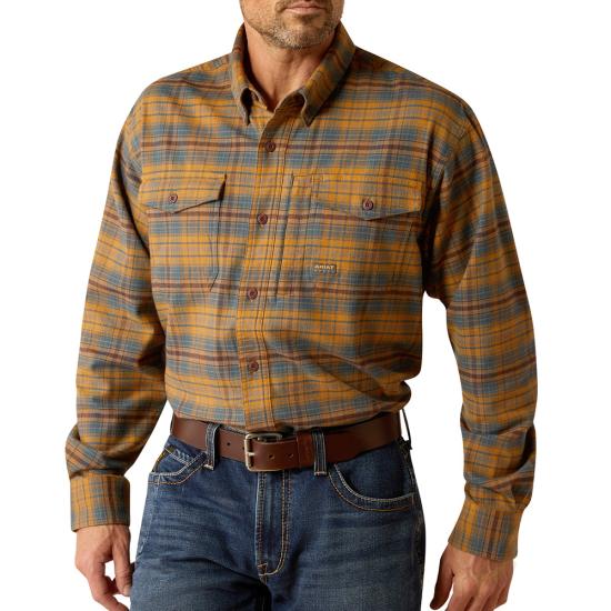Ariat Men's Rebar Flannel Durastretch LS Work Shirt (10052851)