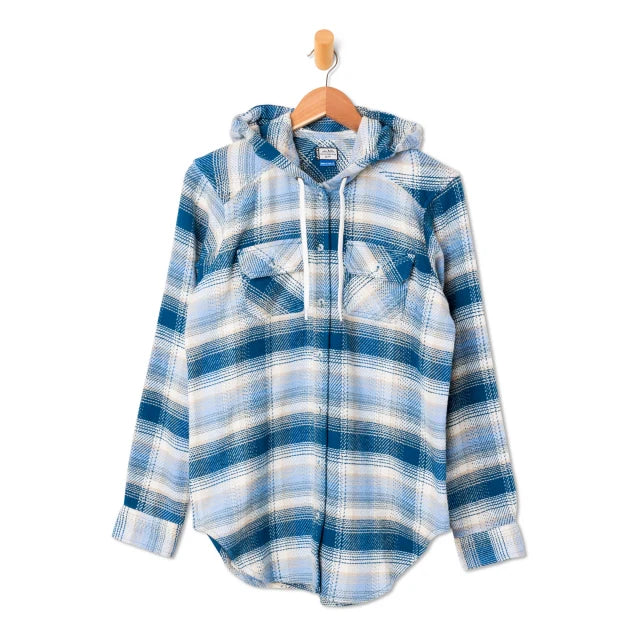 売れ筋商品|||カブー カットソー トップス レディース Jess Hooded Shirt - Women's Blue Horizon Kavu Jess – Wind Rose North Ltd. Outfitters