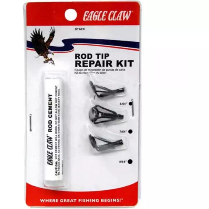 EAGLE CLAW ROD TIP REPAIR KIT WITH GLUE