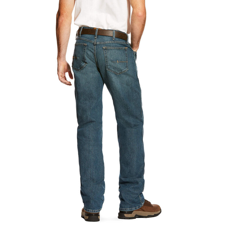 x Ariat Men's Rebar M4 Low Rise DuraStretch Basic Boot Cut Jeans (10016221)