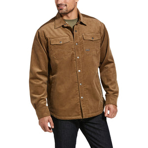 Ariat Men's Rebar Sherpa-lined Corduroy Shirt Jacket