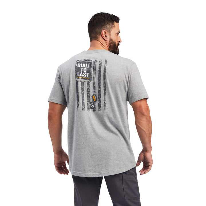 Ariat Men's Rebar Cotton Strong Dog Tags SS T-Shirt (10039148)