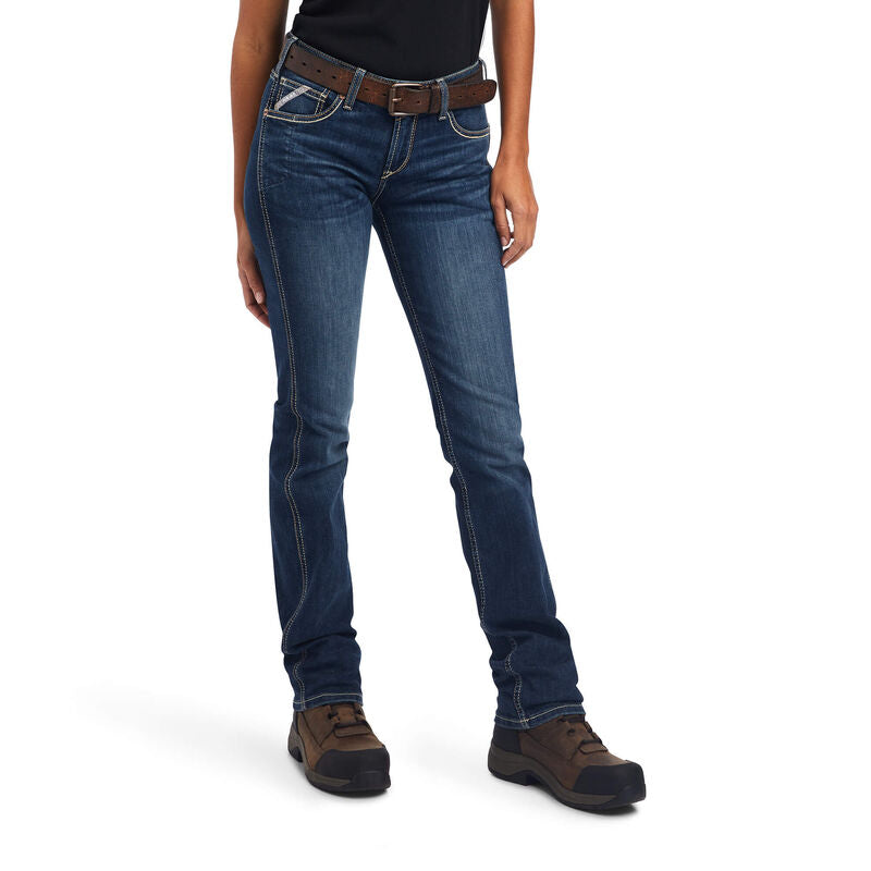 x Ariat Women's Rebar Perfect Rise Riveter Straight Jean (10041068)