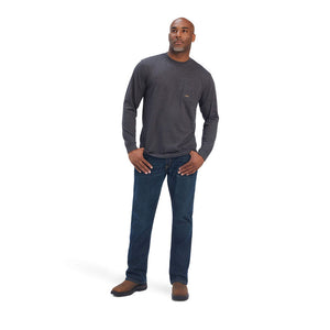 Ariat Men's Rebar Cotton Strong American Raptor Long Sleeve T-Shirt (10041422)
