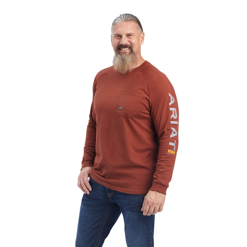 Ariat Men's Rebar Cotton Strong Graphic Long Sleeve T-Shirt (10041624)