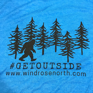 Wind Rose North Get Outside w/ Sasquatch T-Shirt