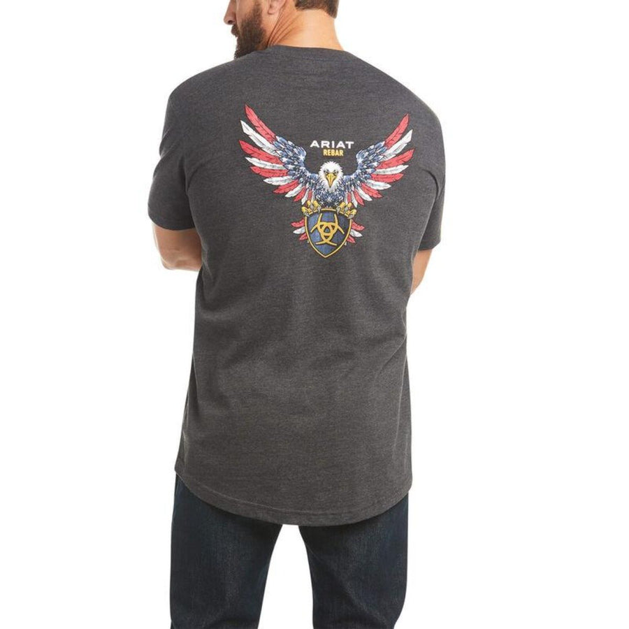 Ariat Men's Rebar Cotton Strong American Raptor T-Shirt-Ariat-Wind Rose North Ltd. Outfitters