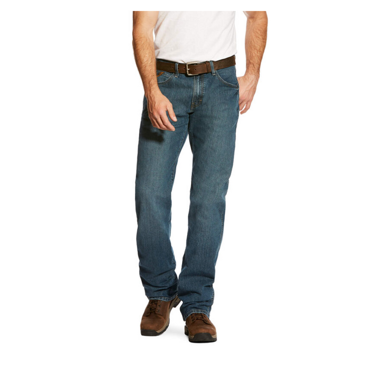 Ariat Men's Rebar M4 Low Rise DuraStretch Edge Boot Cut Jean-Ariat-Wind Rose North Ltd. Outfitters