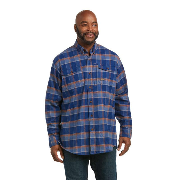 Ariat Rebar Flannel Durastretch LS Work Shirt-Ariat-Wind Rose North Ltd. Outfitters