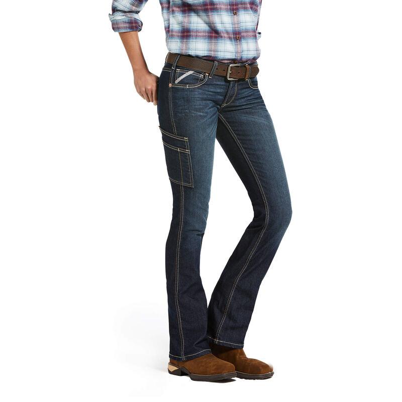 Ariat Women's Rebar DuraStretch Riveter Boot Cut Jean (10032462)-Ariat-Wind Rose North Ltd. Outfitters