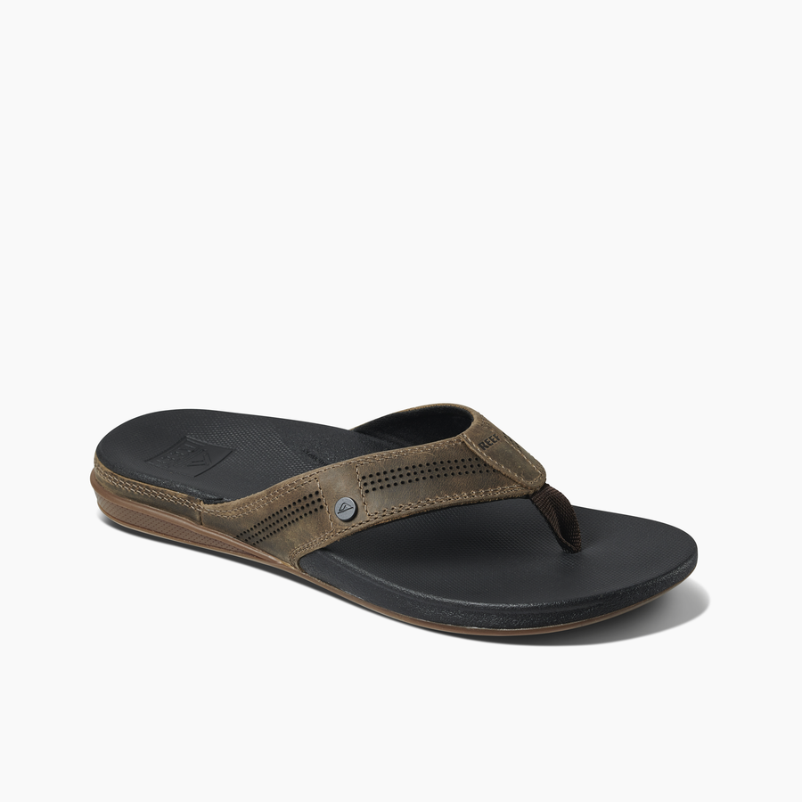 x Reef Men's Cushion Lux Comfort Leather Sandals