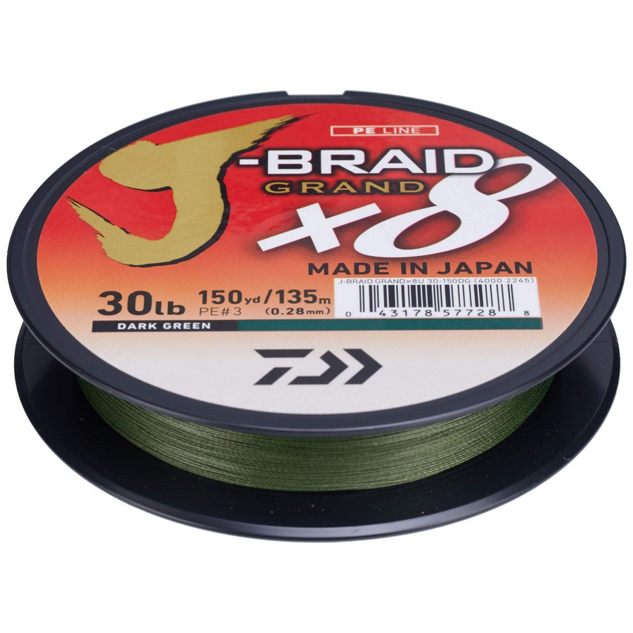 Daiwa J-Braid x8 Grand Braided Line Dark Green