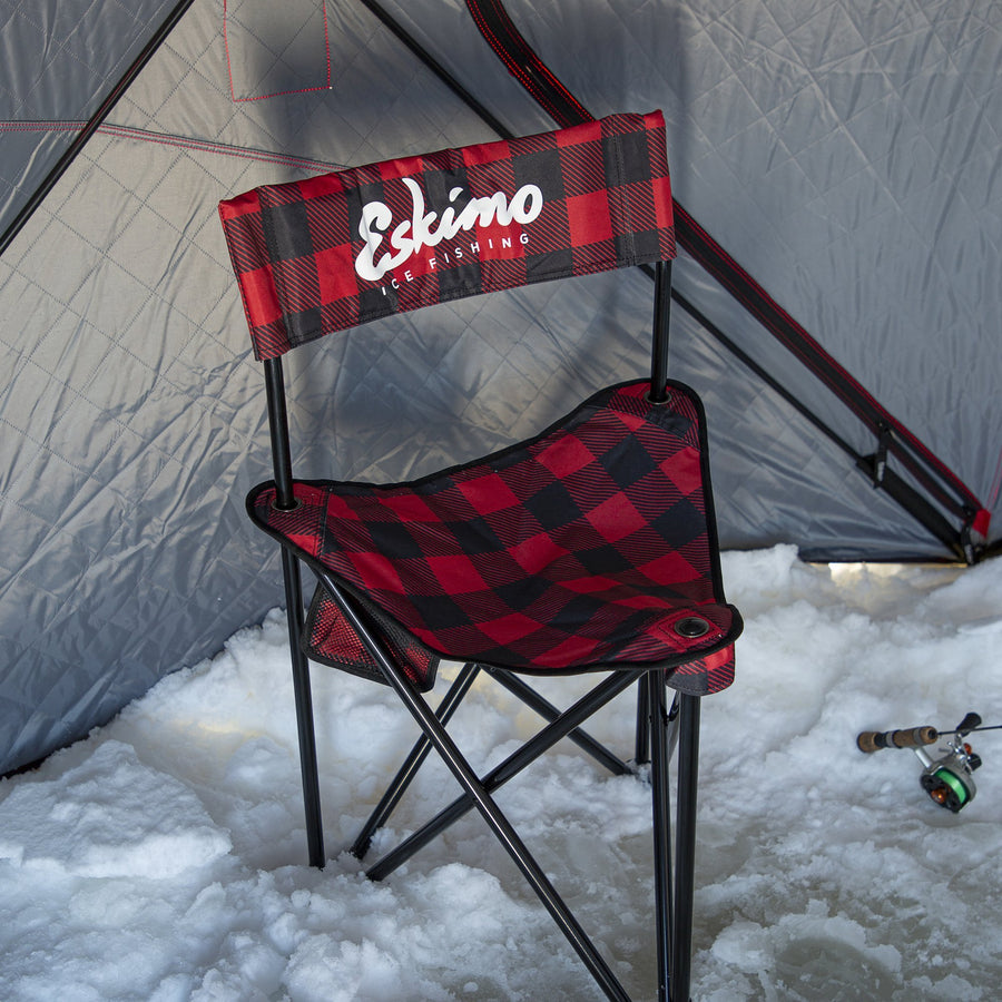 ESKIMO PLAID XL FLDG ICE CHAIR-Eskimo-Wind Rose North Ltd. Outfitters