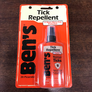 Ben's 20 Picaridin Tick Repellent 3.4 fl oz