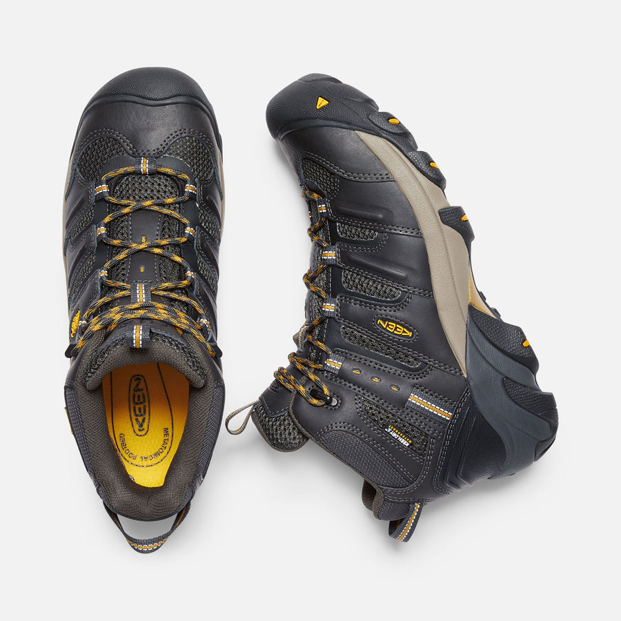 Keen Men's Lansing Waterproof Mid Steel Safety Boots-Keen Utility-Wind Rose North Ltd. Outfitters