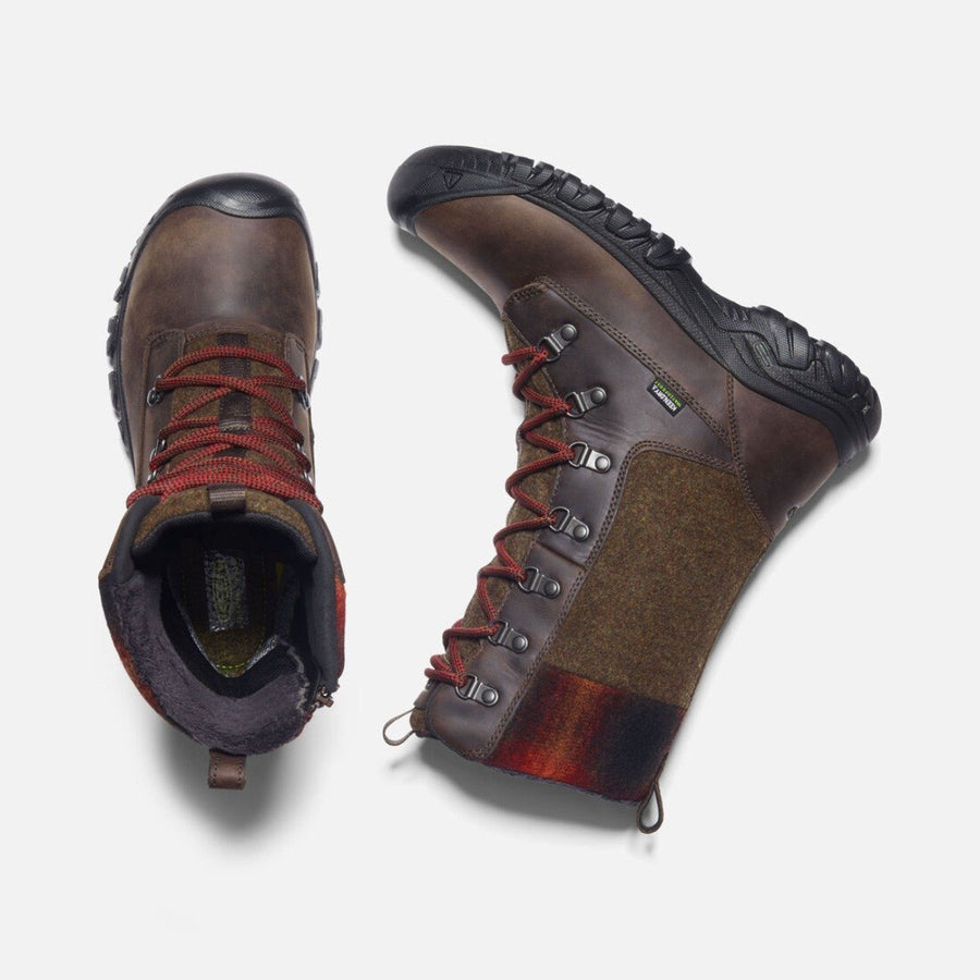 keen women's dress boots KEEN Women's San Jose 6" Waterproof Boot (Aluminum Toe) | Cascade Brown/Gum