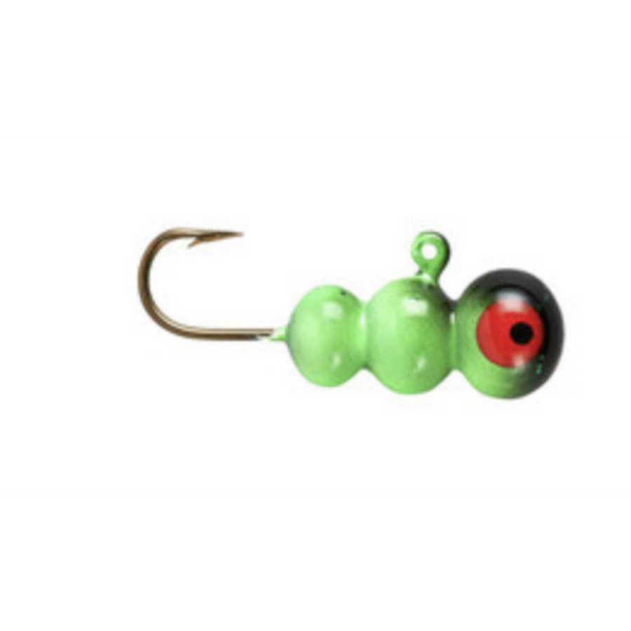 Eagle Claw Panfish Swimbait Head Jig - 1/32oz - Color Black Pearl