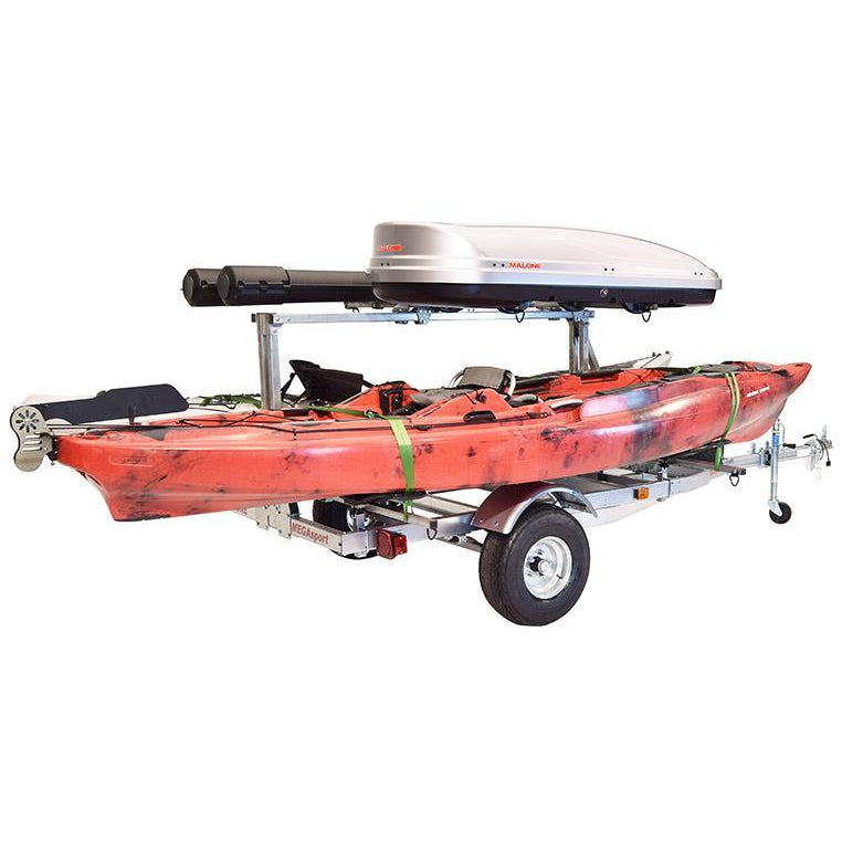 Malone MegaSport™ LowBed™ Kayak Trailer w/Tier, Spare, 2 sets