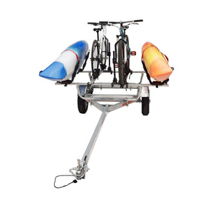Malone MicroSport™ 2 Kayak/2 Bike Trailer Package (2 Sets J-Racks, 2 Bike Racks, Spare Tire)-Malone-Wind Rose North Ltd. Outfitters