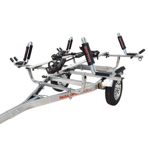 Malone MicroSport™ 2 Kayak/2 Bike Trailer Package (2 Sets J-Racks, 2 Bike Racks, Spare Tire)-Malone-Wind Rose North Ltd. Outfitters
