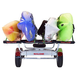Malone MicroSport™ 4 Kayak Trailer Package (2 Sets Stackers, 4 Sets Rack Pads, Spare Tire)-Malone-Wind Rose North Ltd. Outfitters