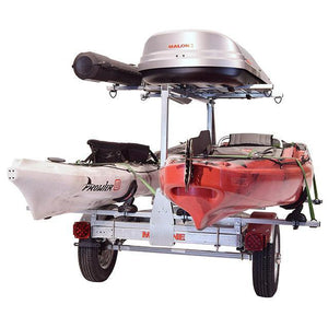 Malone MicroSport™ LowBed™ Trailer w/Tier, Spare, 2 sets SaddleUp™, Cargo Box, Rod Tube-Malone-Wind Rose North Ltd. Outfitters