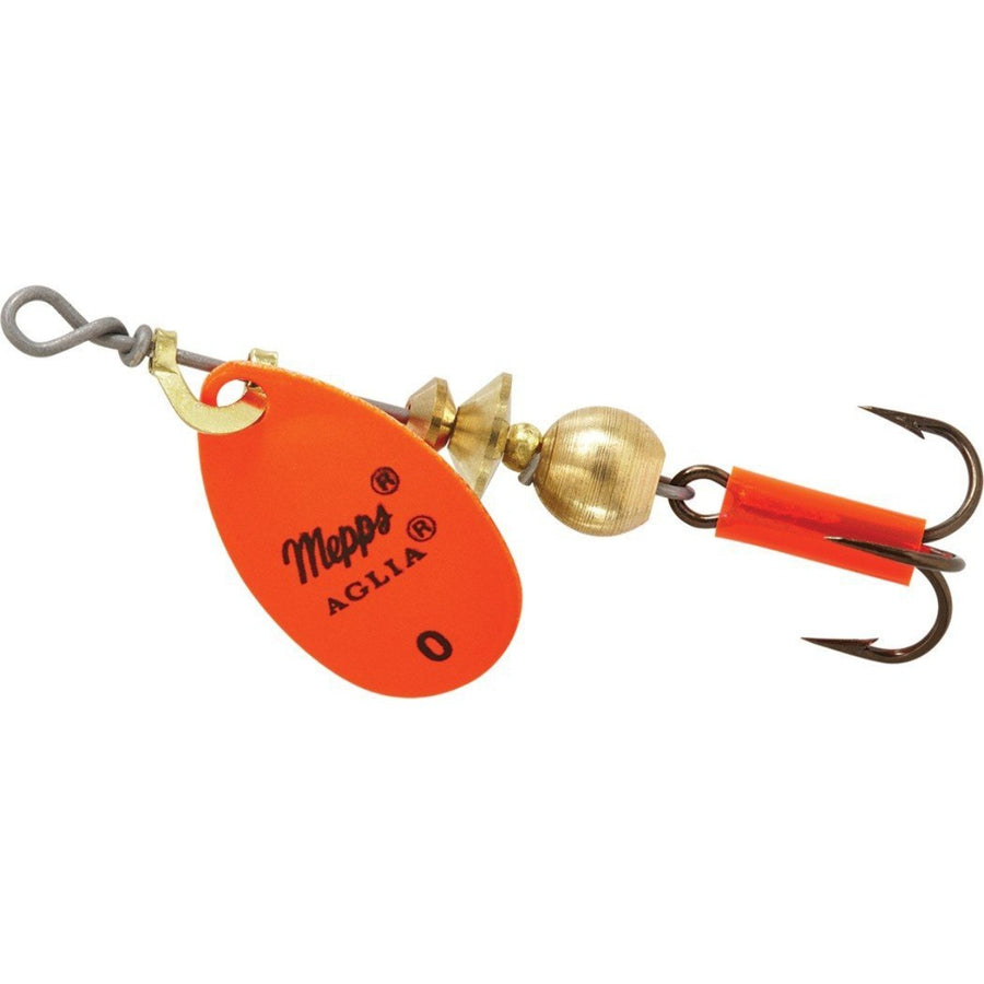 NEW! Mepps B4 S Aglia In-Line Spinner 1/3 oz, Plain Treble Hook, Silver  Blade