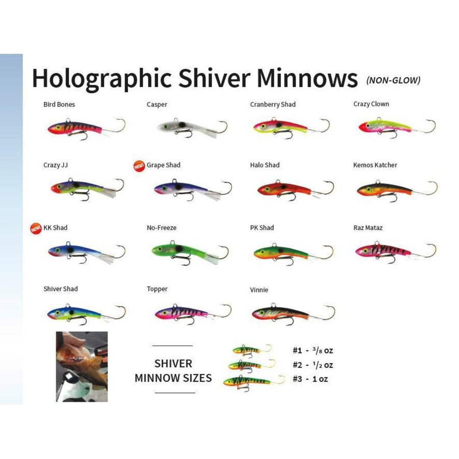 Moonshine Lures Holographic Shiver Minnow #1-Moonshine-Wind Rose North Ltd. Outfitters