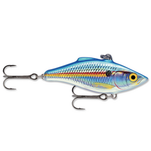 blue and orange lipless rapela fishing lure Rapala Rattlin' RNR-5 – Wind Rose North Ltd. Outfitters