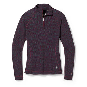 Smartwool Women's Classic Thermal Merino Base Layer Pattern 1/4 Zip (SW016373)