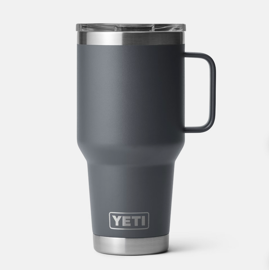 YETI Black Rambler 20 oz Travel Mug