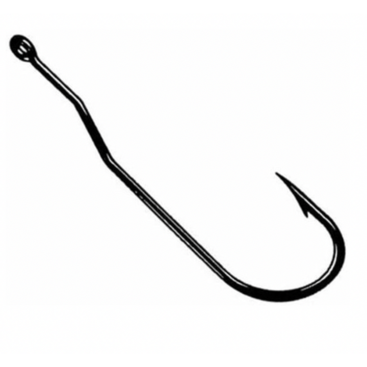 Worm Hook Platinum Black By Eagle Claw L091G – Spider Rigs/Rigged&Ready  Offshore Lures