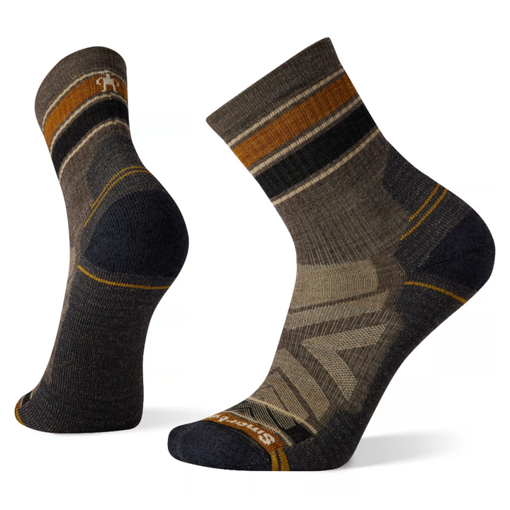 Smartwool Men's Hike Light Cushion Striped Mid Crew Socks-Smartwool-Wind Rose North Ltd. Outfitters