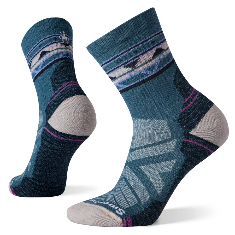 Smartwool Women's Hike Light Cushion Zig Zag Valley Mid Crew Socks-Smartwool-Wind Rose North Ltd. Outfitters