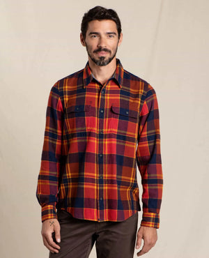 Toad&Co Men's Indigo Flannel Long Sleeve Shirt